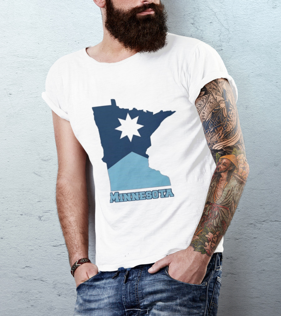 Minnesota Strong Star Map T-Shirt