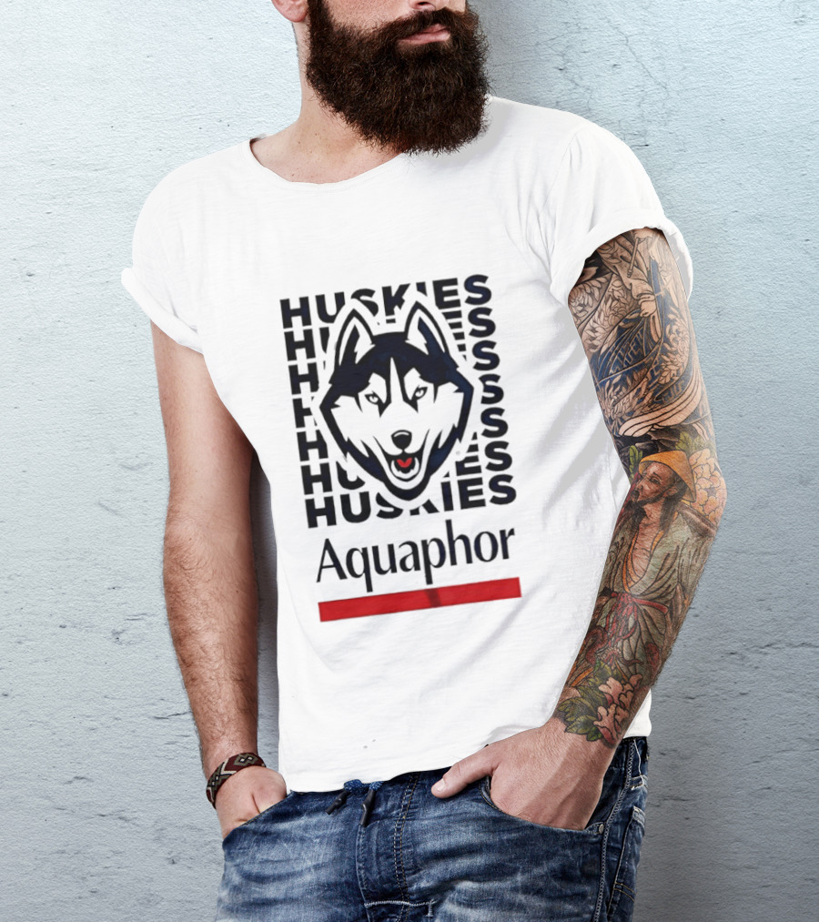 Uconn Huskies Basketball Aquaphor Huskies T-Shirt