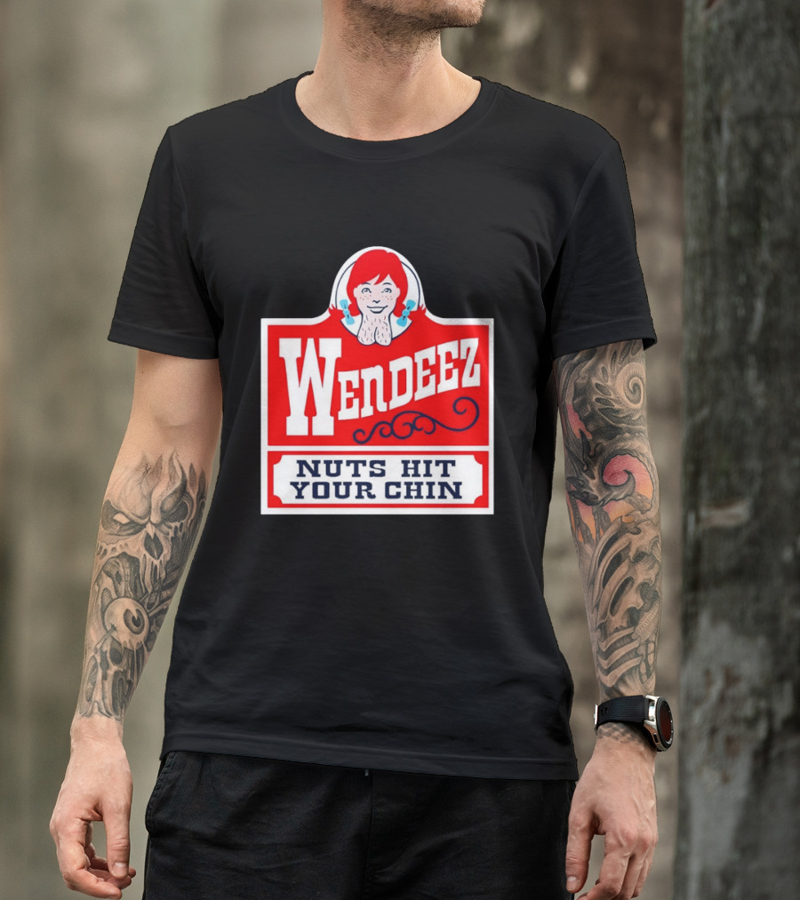 Wendeez Nuts Hit Your Chin Retro Fast Food T-Shirt
