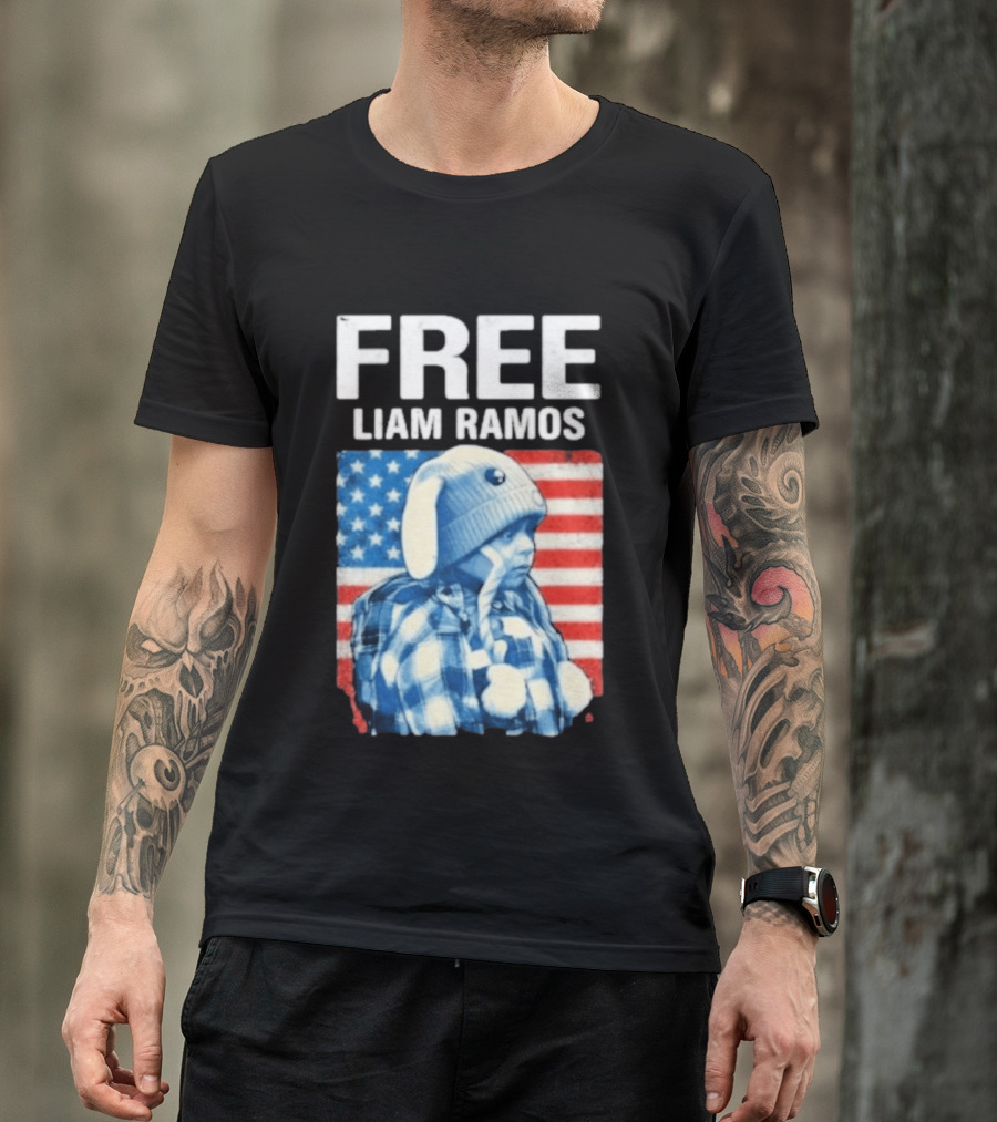 Free Liam Ramos American Flag T-Shirt