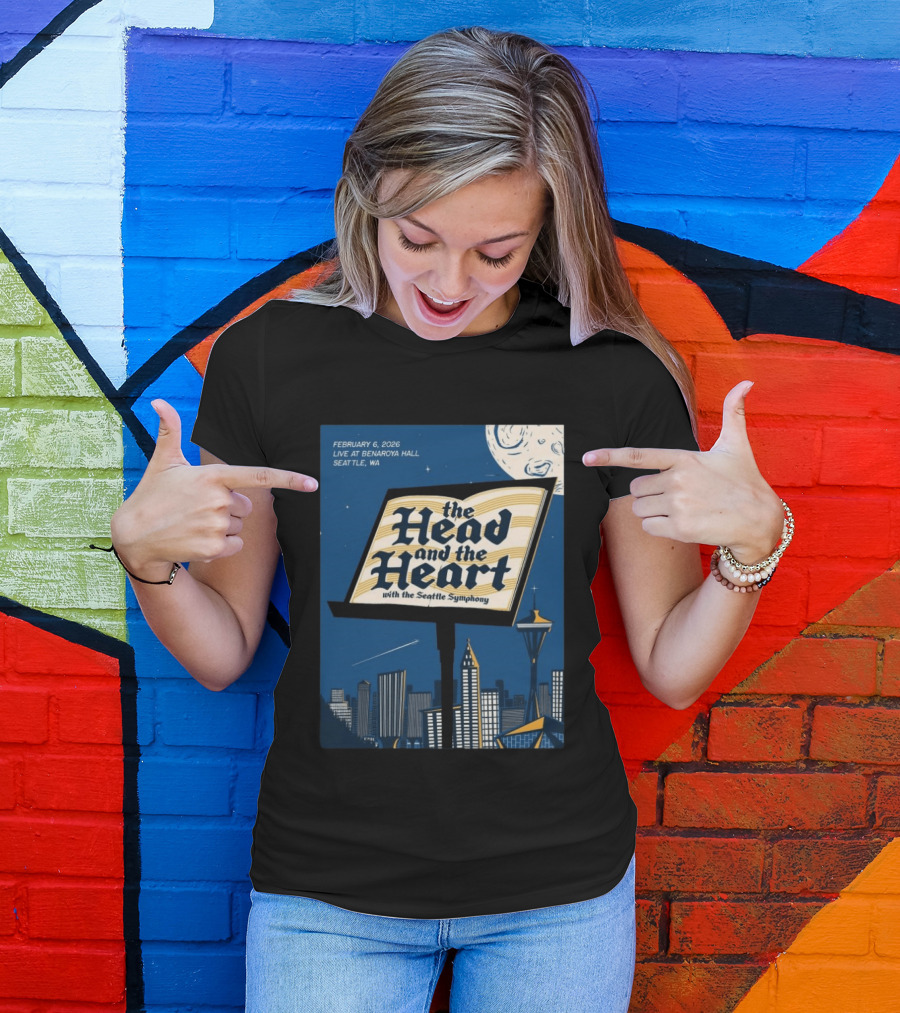 The Head And The Heart With Seattle Symphony Feb 6 2026 Benaroya Hall Seattle T-Shirt