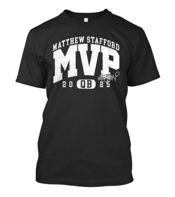 Matthew Stafford MVP 2025 QB Signature T-Shirt