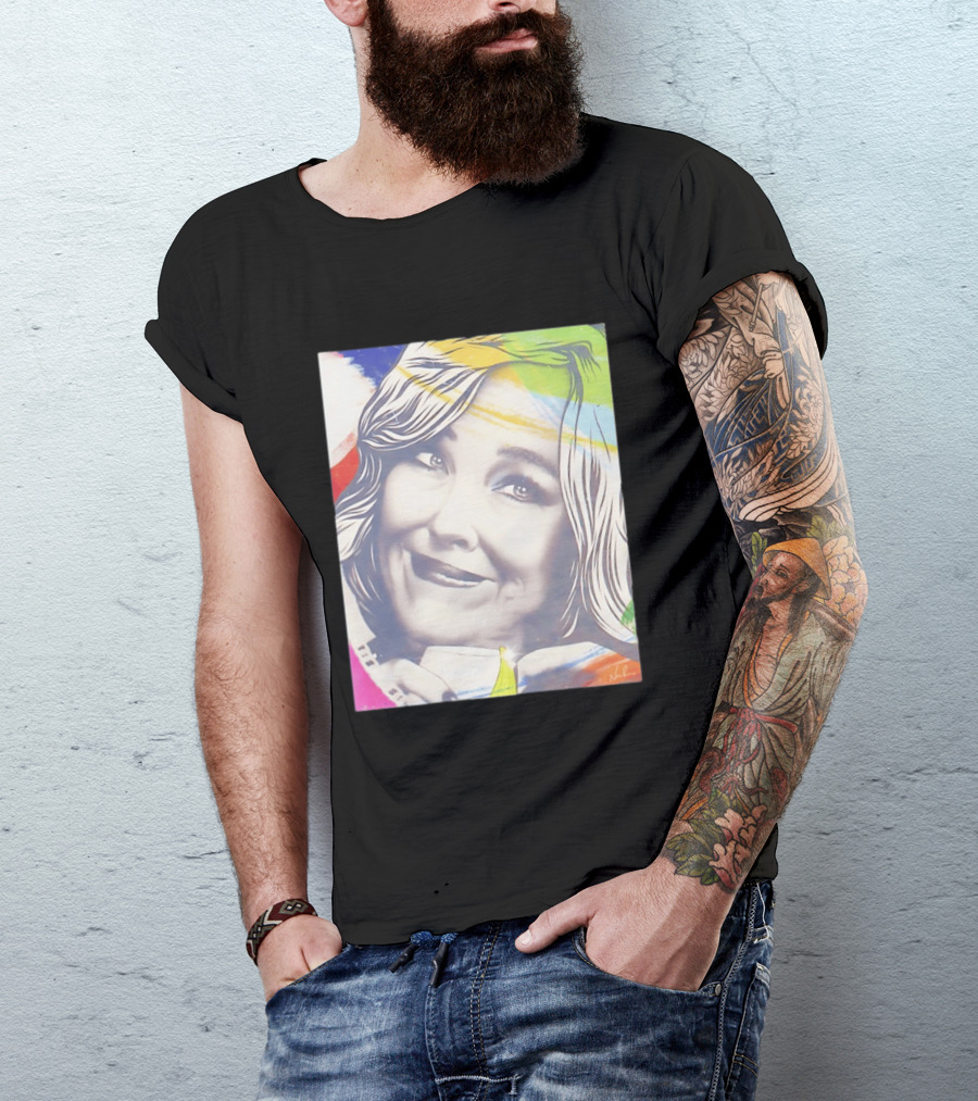 Catherine O'Hara Pop Art Style With Colorful Brushstrokes T-Shirt