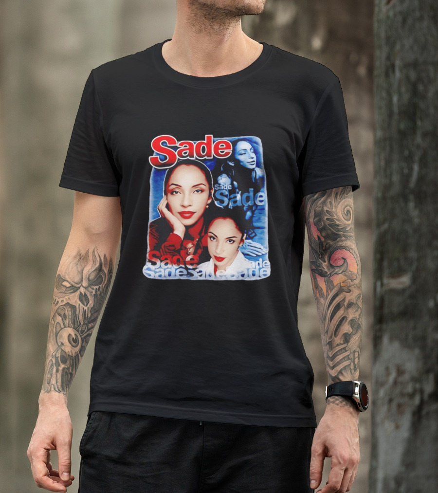 Sade Lovers Rock Tour Vintage Style Collage T-Shirt