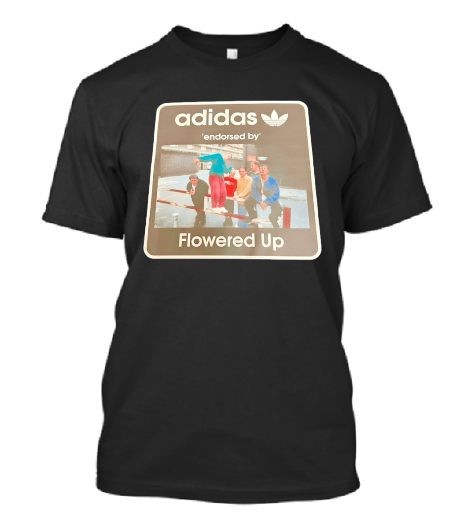 Adidas Originals Endorsed By Flowered Up Retro Street Style Fashion T-Shirt