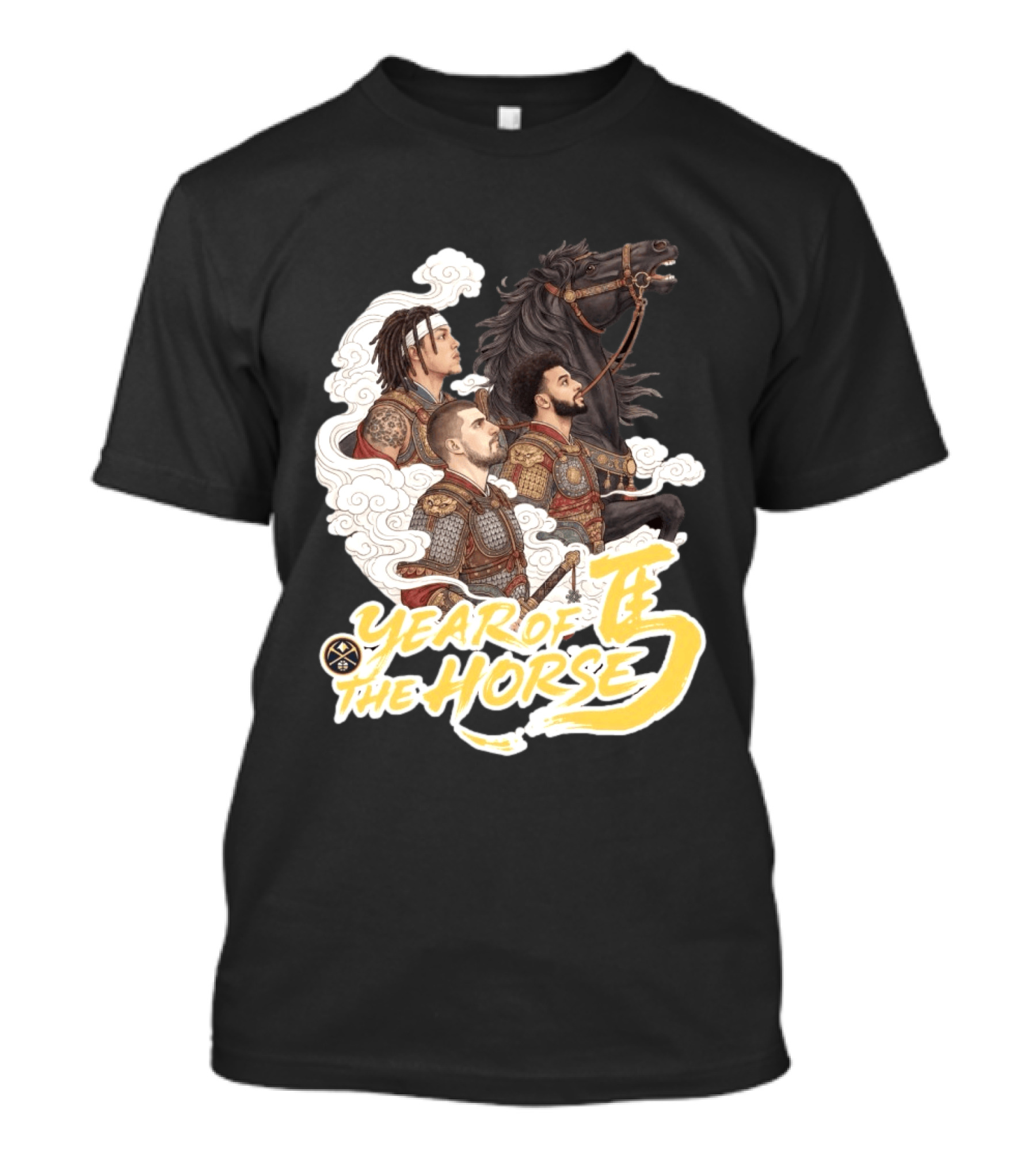 Denver Nuggets Year Of The Horse Warriors In Battle Armor T-Shirt
