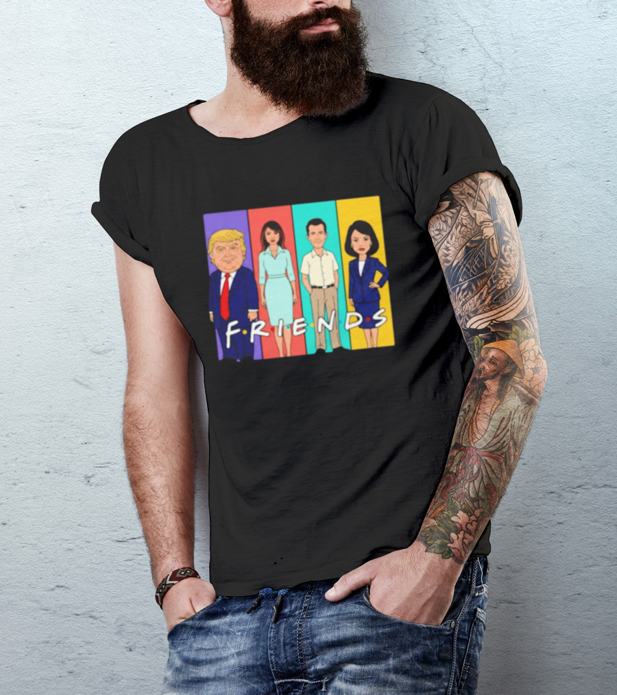 Famous Political Figures Friends Parody Cartoon Meme T-Shirt