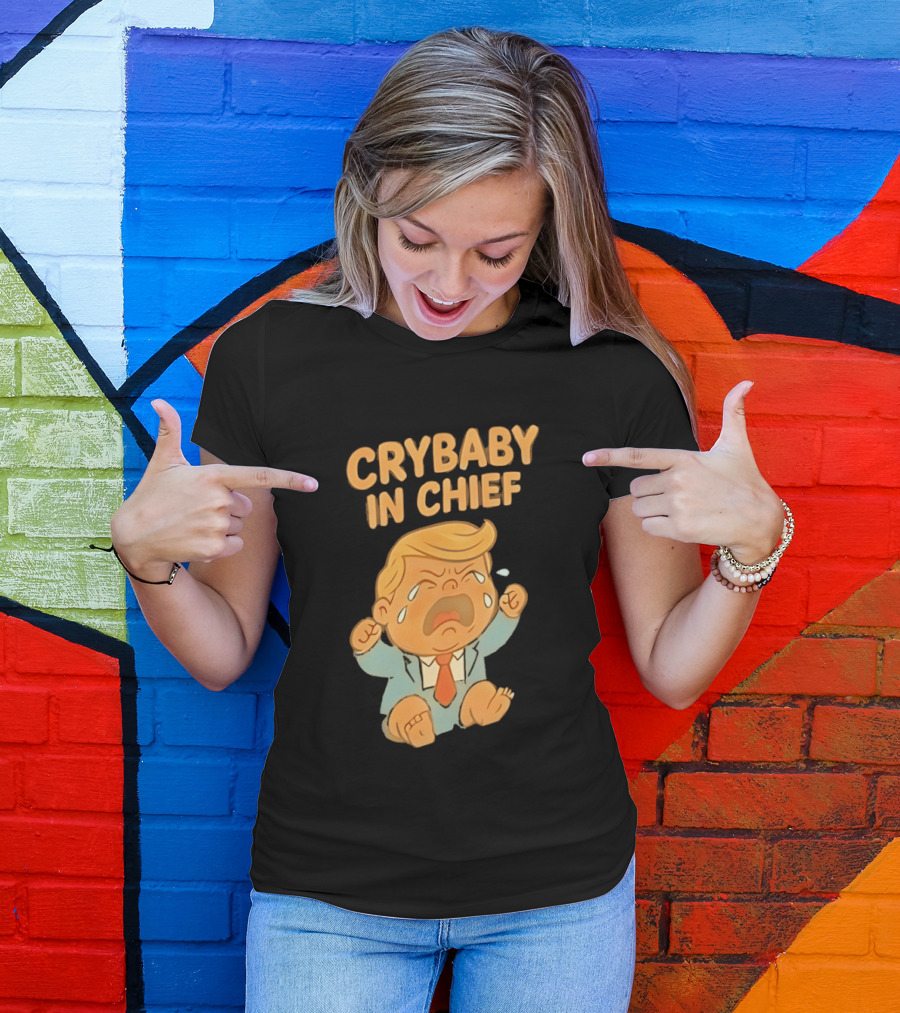 Crybaby In Chief Donald Trump Cartoon T-Shirt