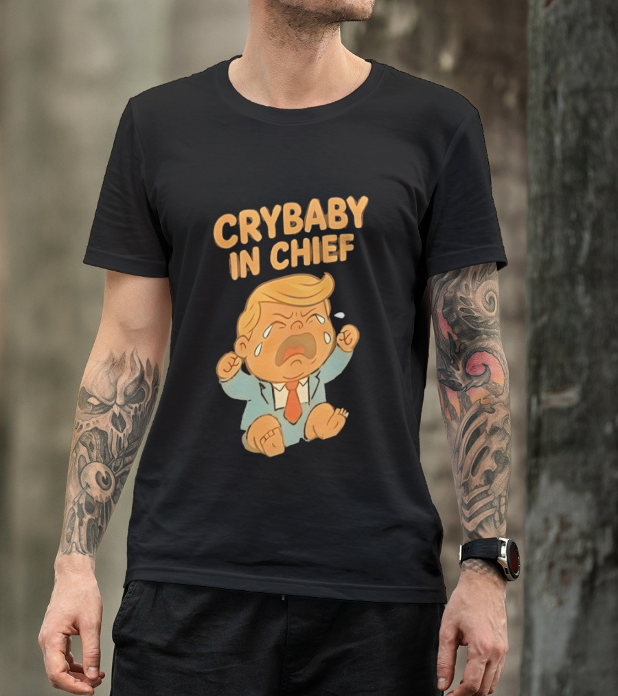 Crybaby In Chief Donald Trump Cartoon T-Shirt