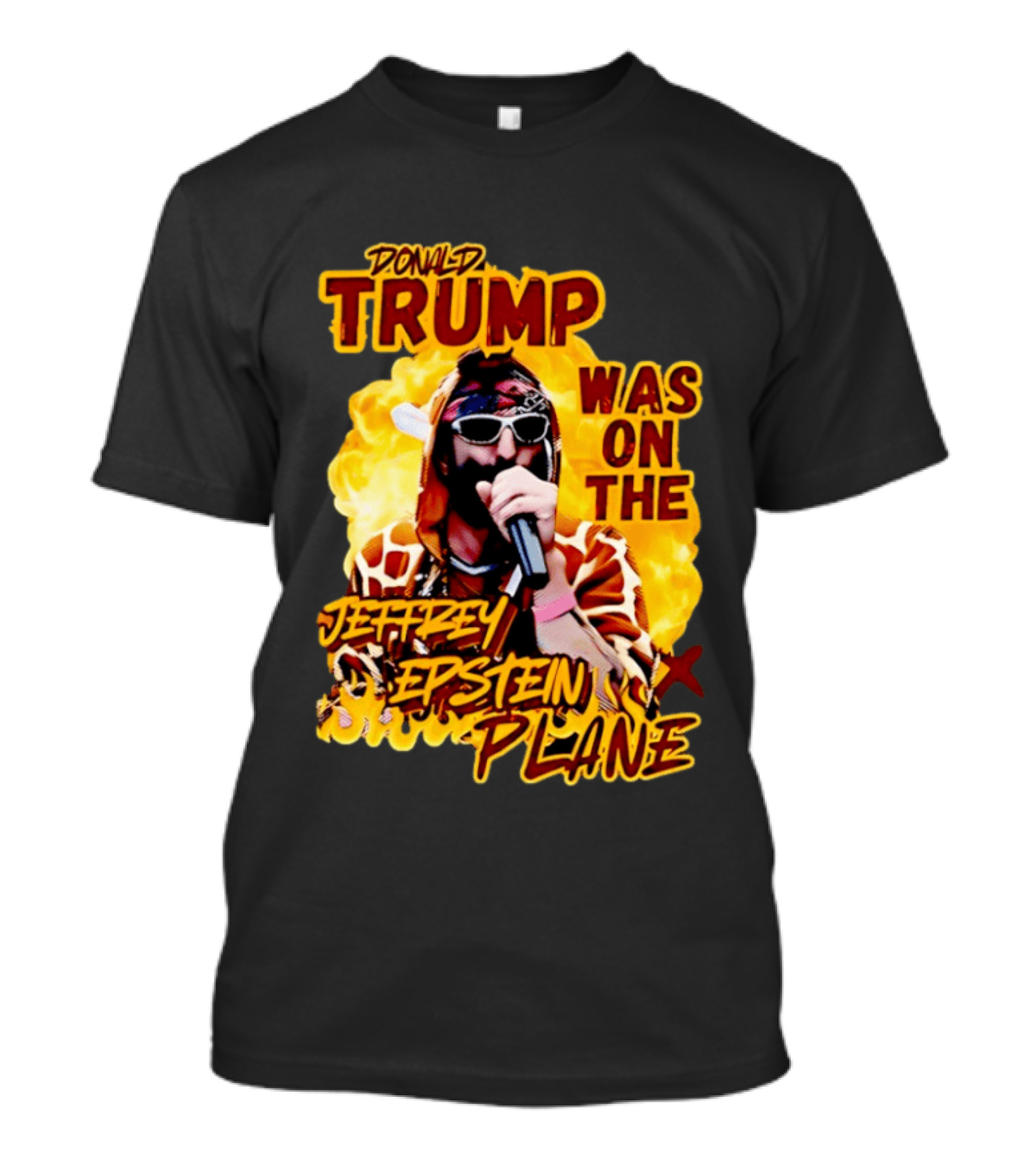 Donald Trump Was On The Jeffrey Epstein Plane Karaoke Costume T-Shirt