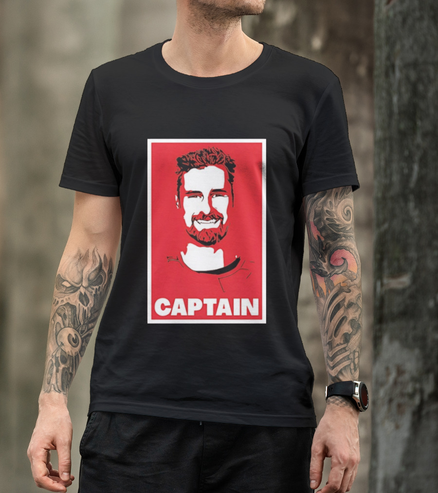 Detroit Red Wings Captain Dylan Larkin Bold Red T-Shirt
