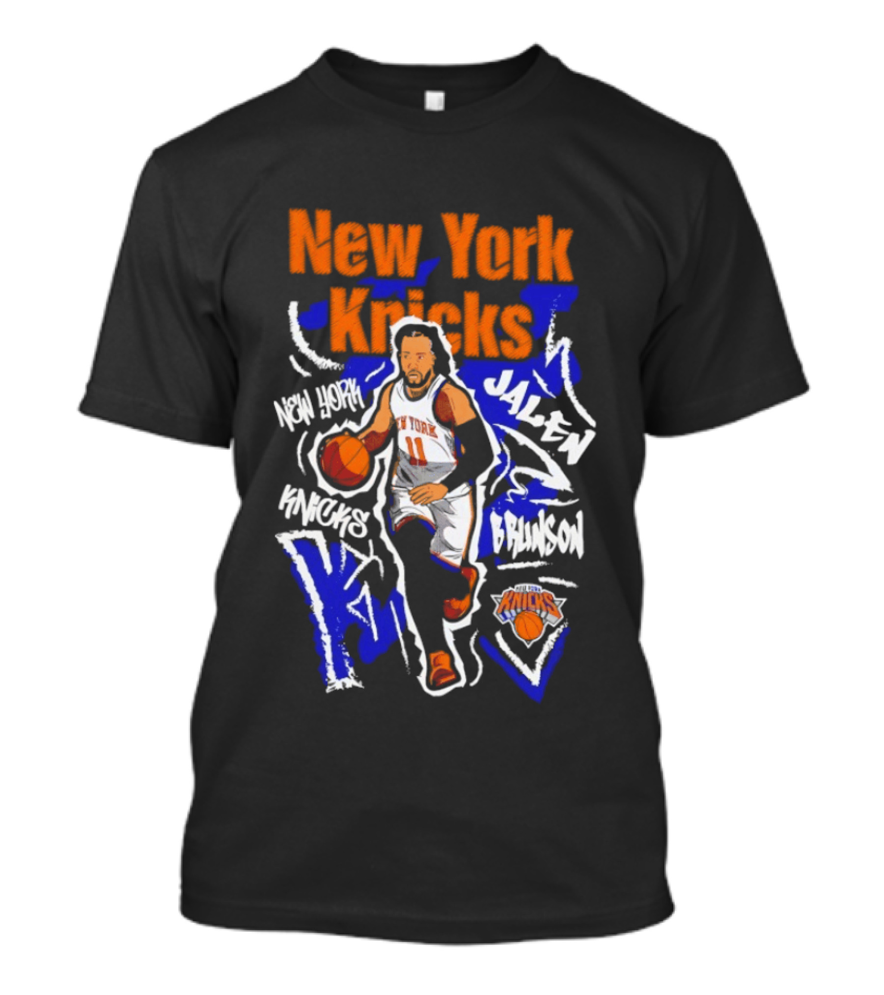 New York Knicks Jalen Brunson Player 11 Chalked Up T-Shirt