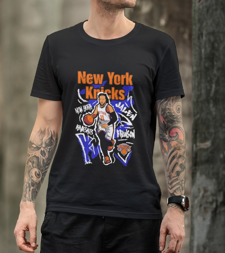 New York Knicks Jalen Brunson Player 11 Chalked Up T-Shirt