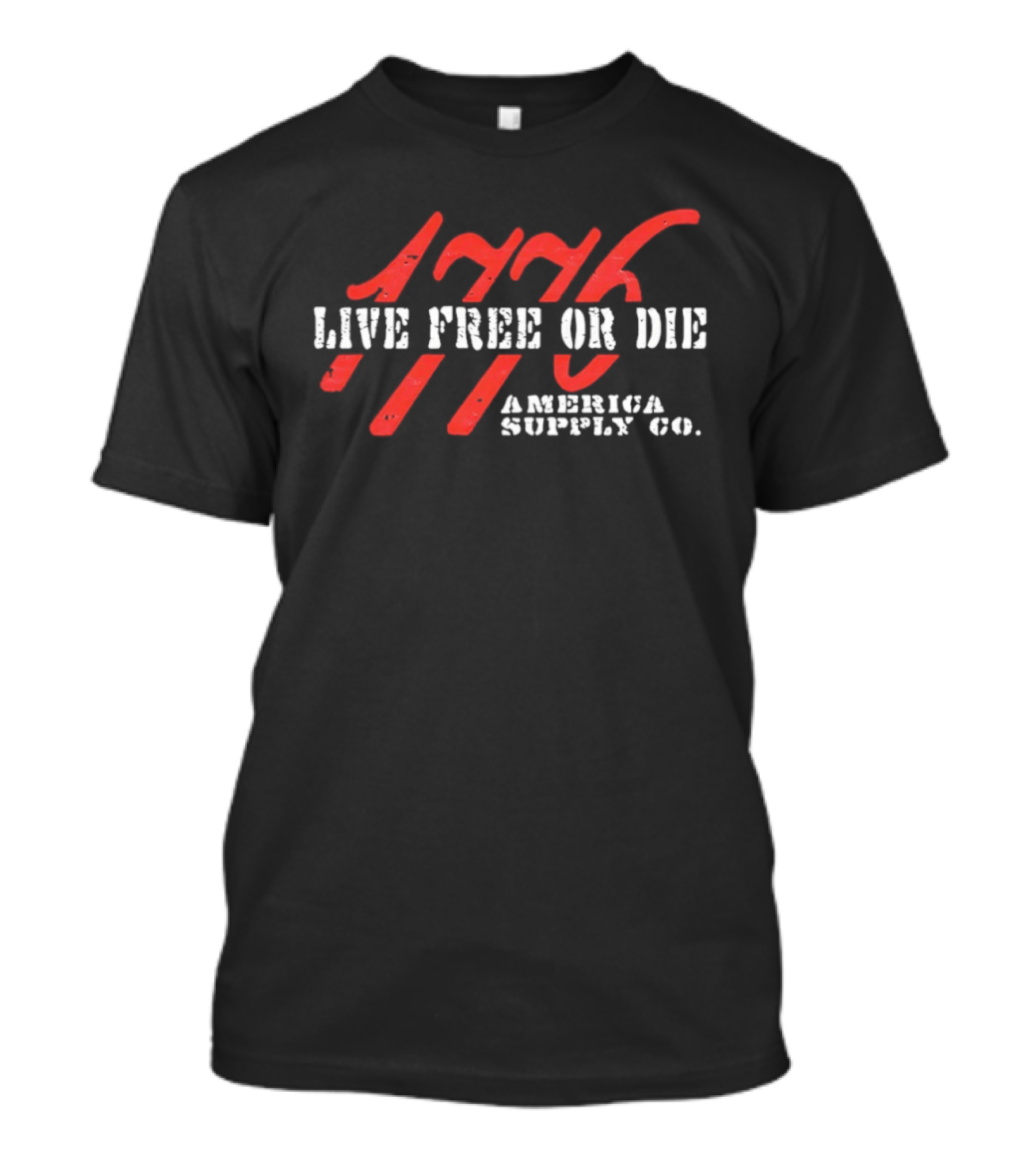 Live Free Or Die America Supply Co 1776 T-Shirt