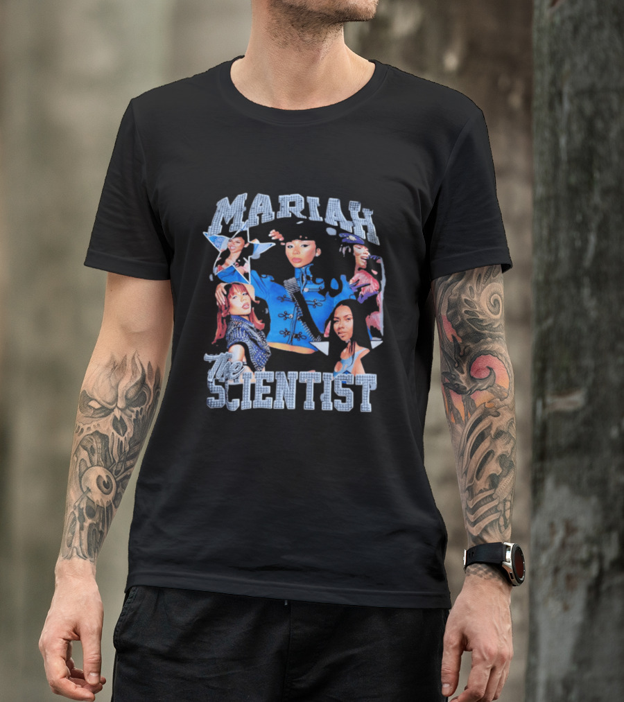 Mariah The Scientist Collage Blue Outfit Fashion T-Shirt