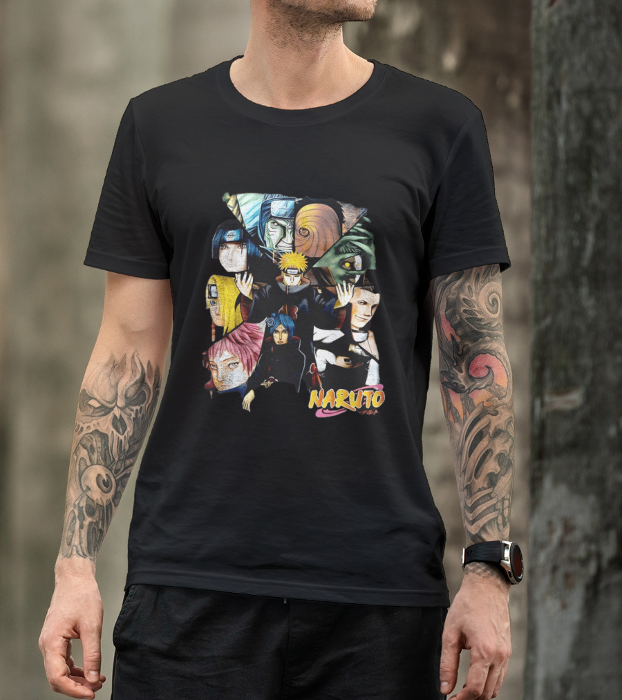 Naruto Akatsuki Collage Characters T-Shirt