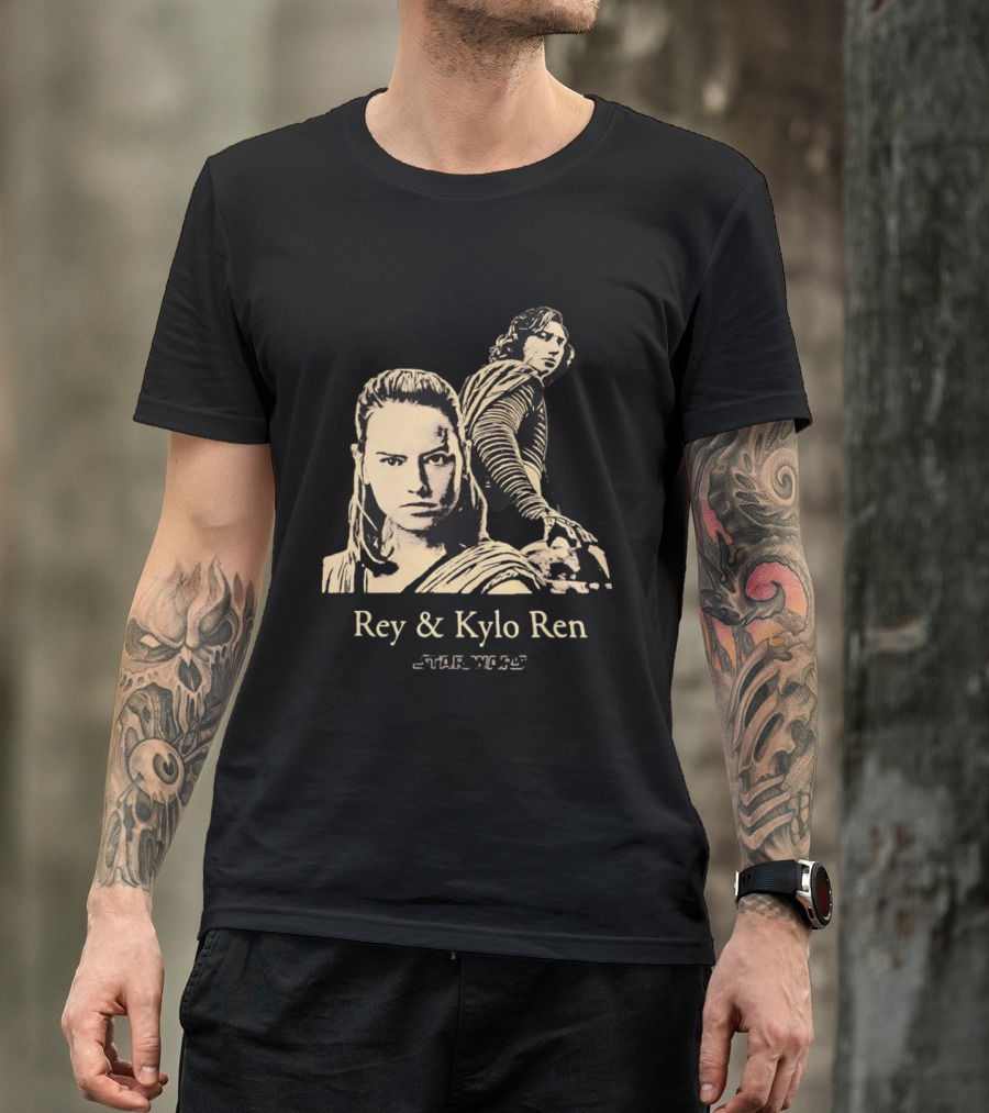 Rey & Kylo Ren Star Wars Characters Epic T-Shirt