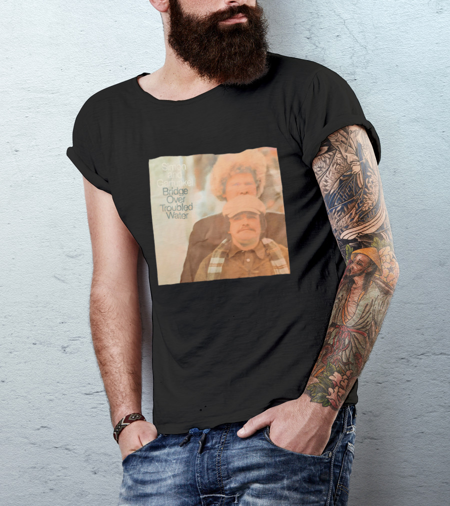 Simon And Garfunkel Bridge Over Troubled Water Album Cover T-Shirt