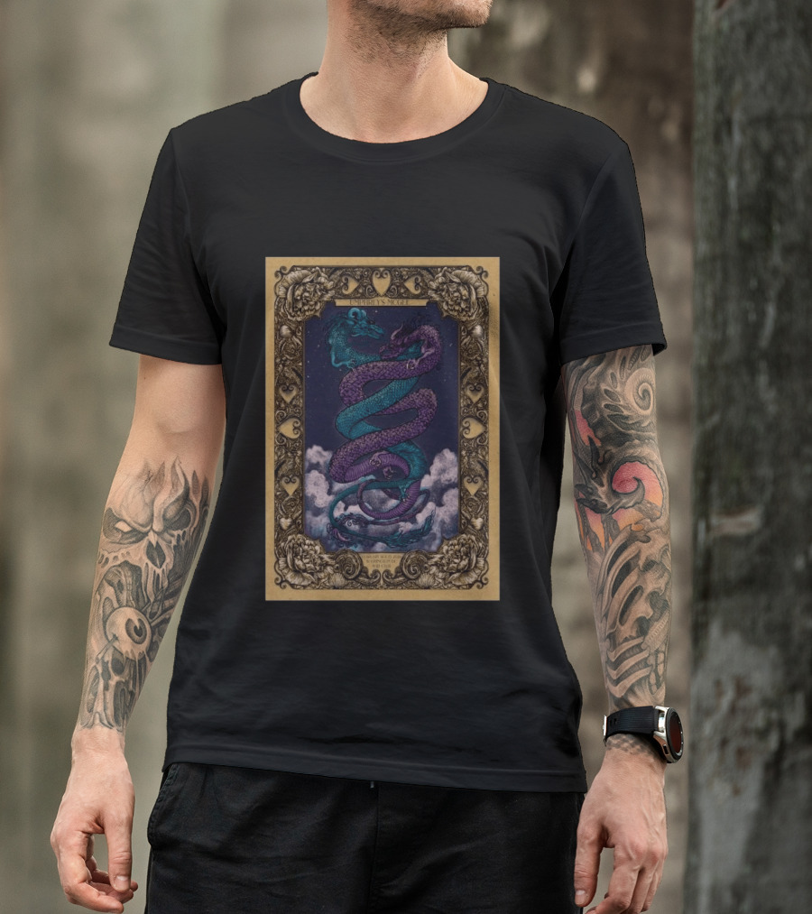 Umphrey's McGee Feb 14 15 2026 Washington D.C Dragon Roses T-Shirt