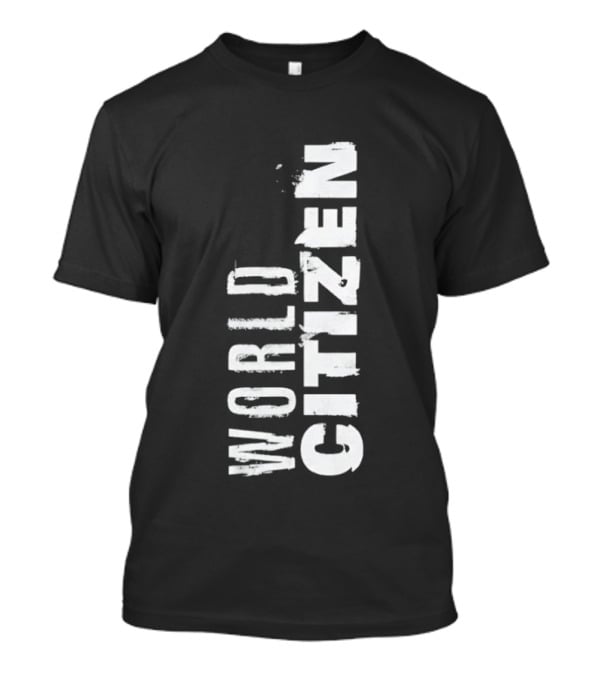 World Citizen Distressed Minimalist T-Shirt