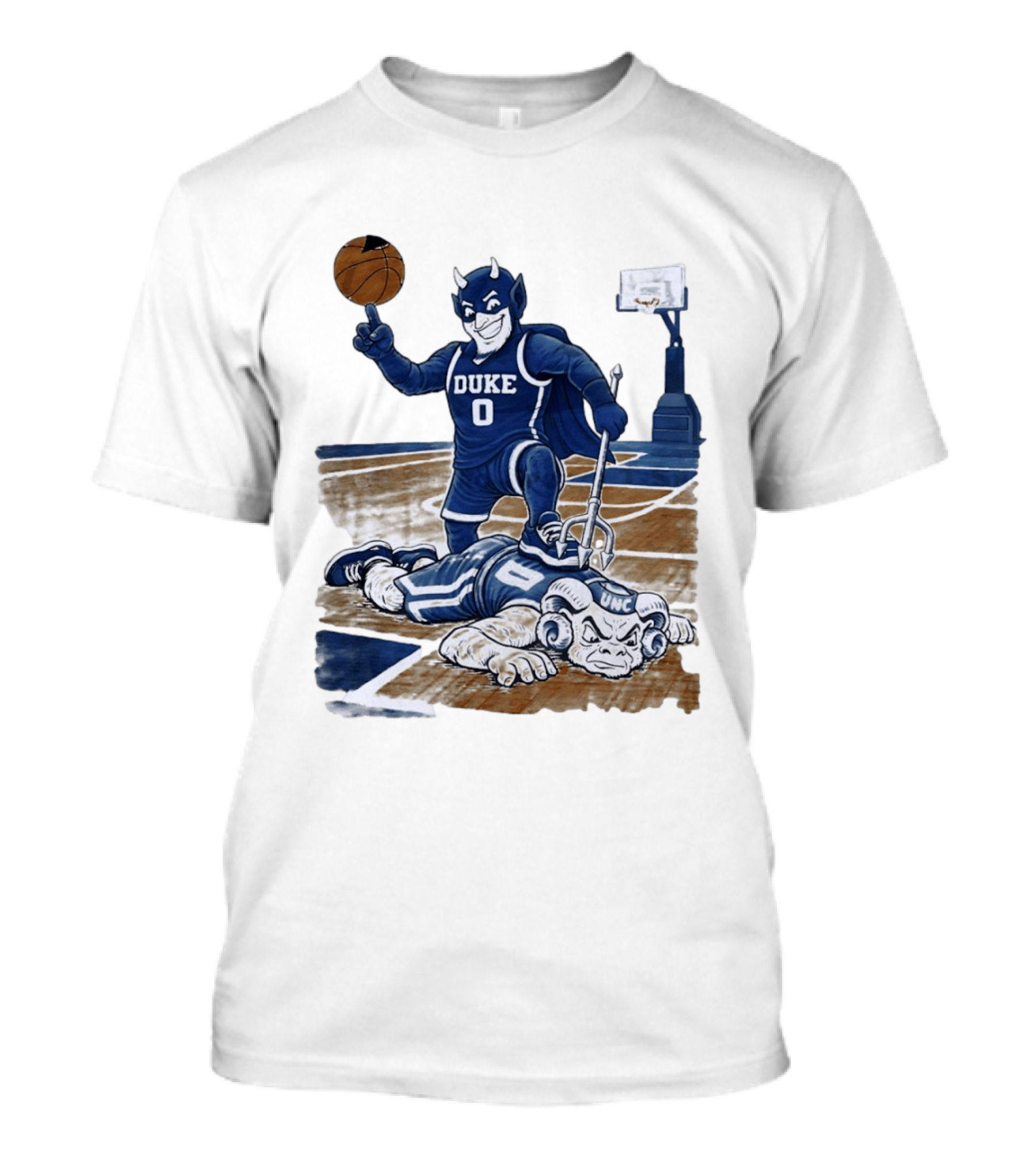 Duke Blue Devils Victory Over UNC Tar Heels Basketball Rivalry T-Shirt