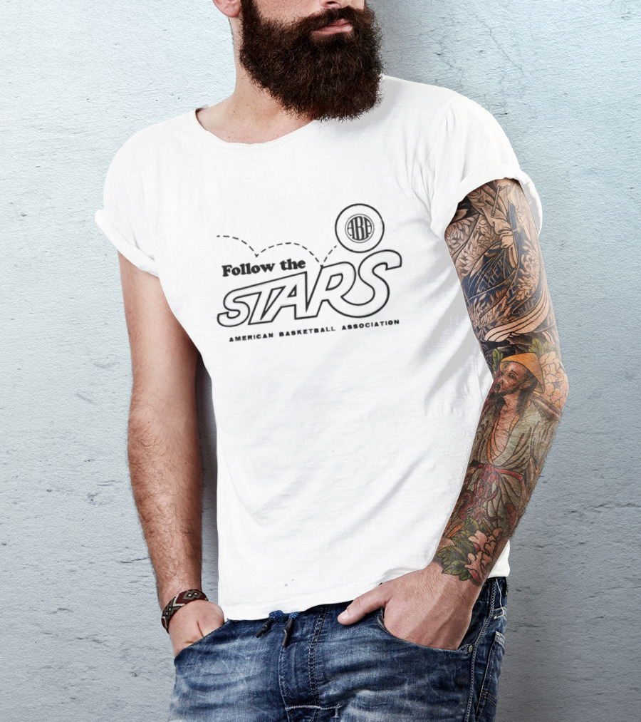 Follow The Stars ABA American Basketball Association T-Shirt