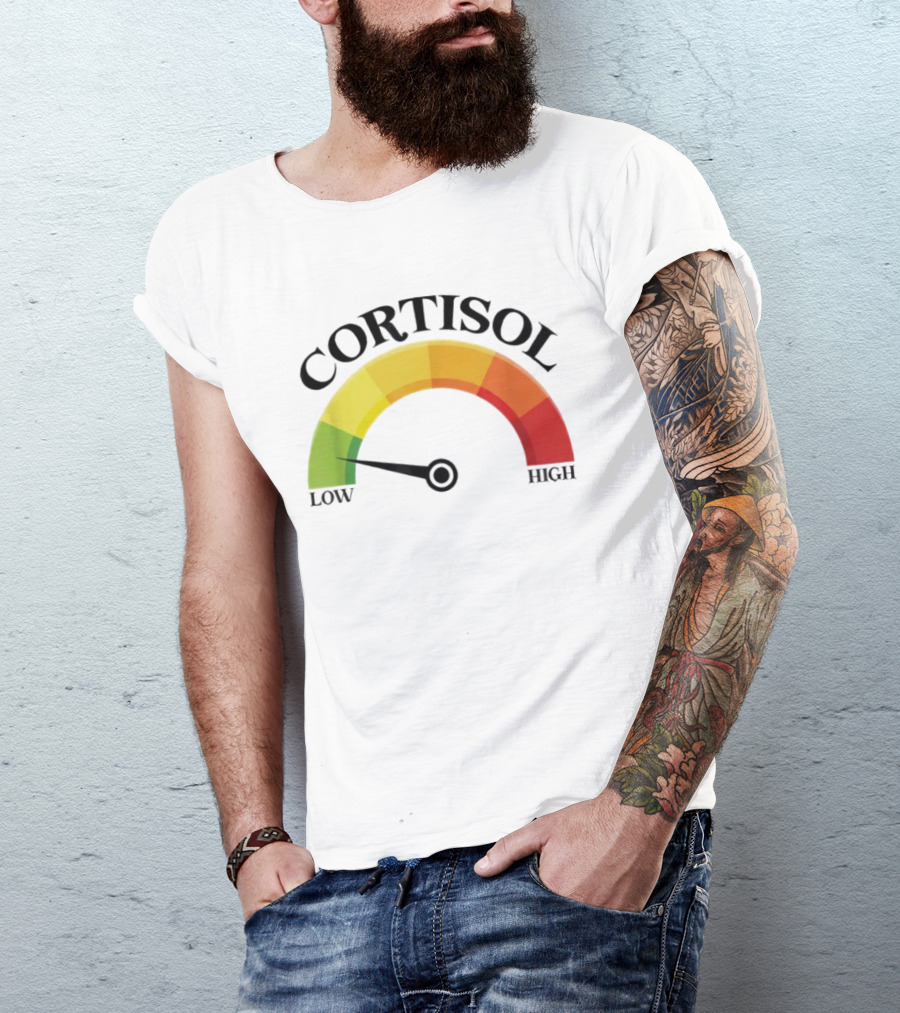 Cortisol Gauge Low Wellness Motivation T-Shirt