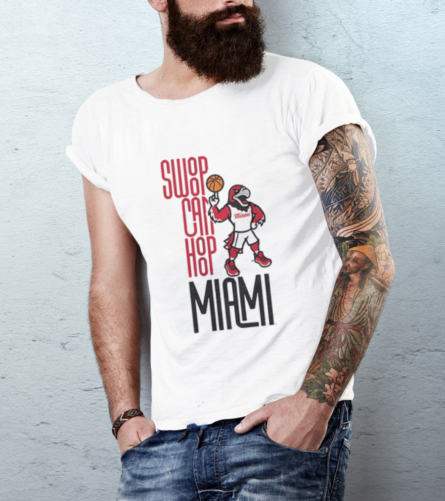 Swoop Can Hoop Miami RedHawks Basketball T-Shirt