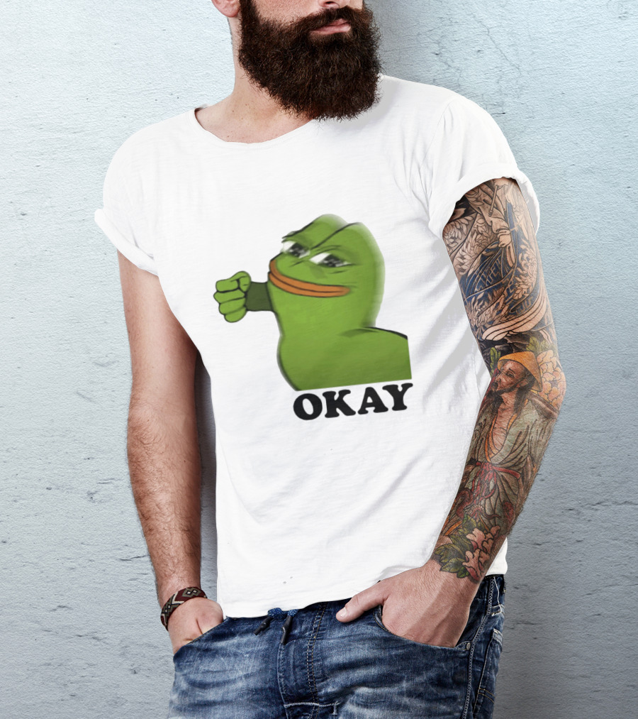 Okay Pepe Frog Punching Nazis Kid T-Shirt