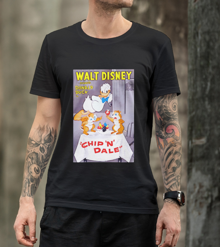 Walt Disney Donald Duck Chip 'N' Dale Vintage Animation T-Shirt