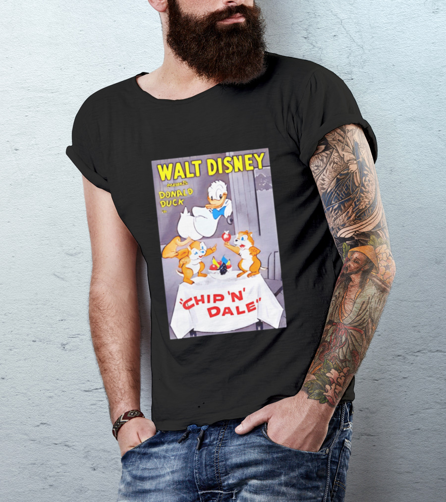 Walt Disney Donald Duck Chip 'N' Dale Vintage Animation T-Shirt