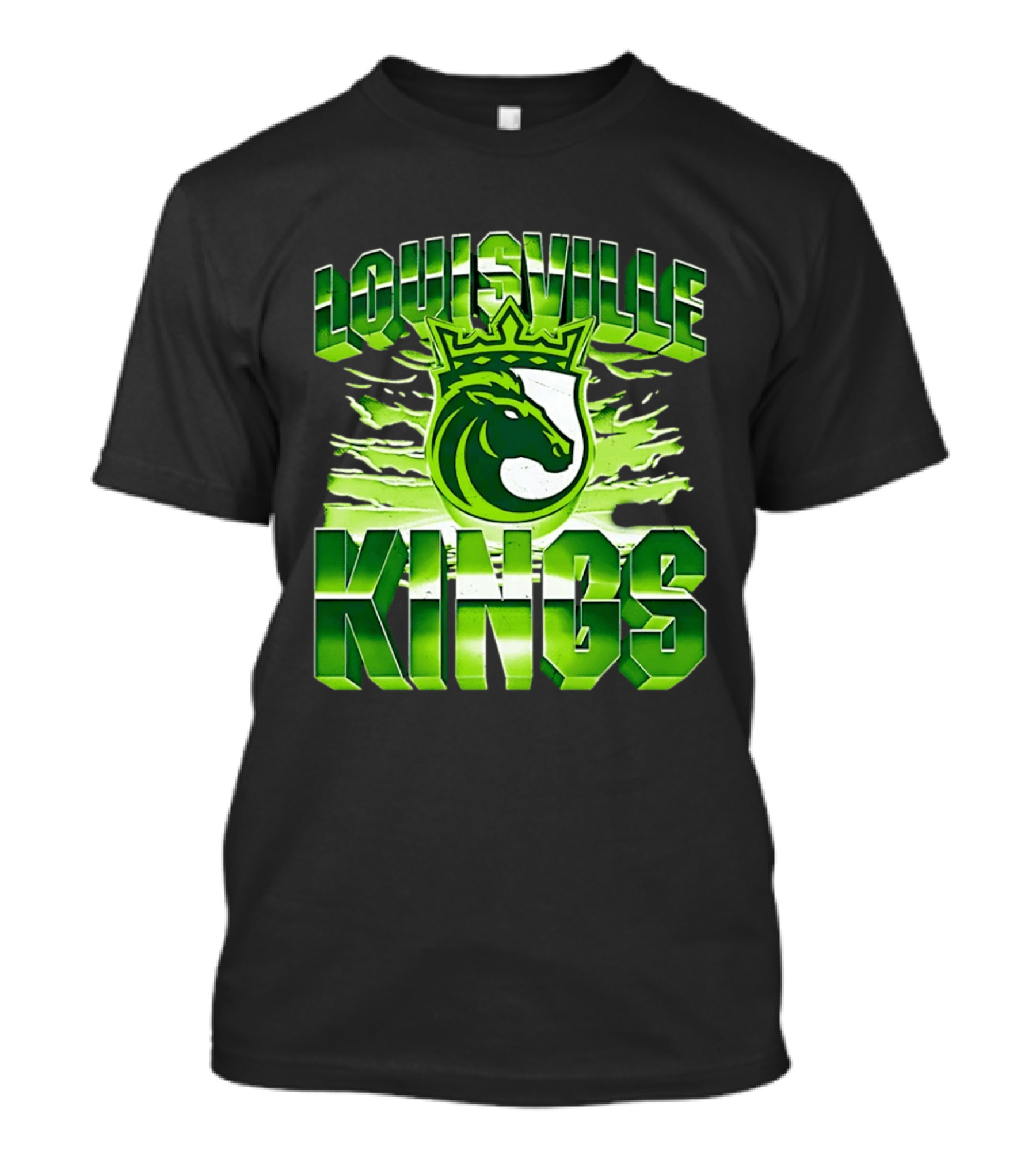 Louisville Kings Green Shield Horse T-Shirt