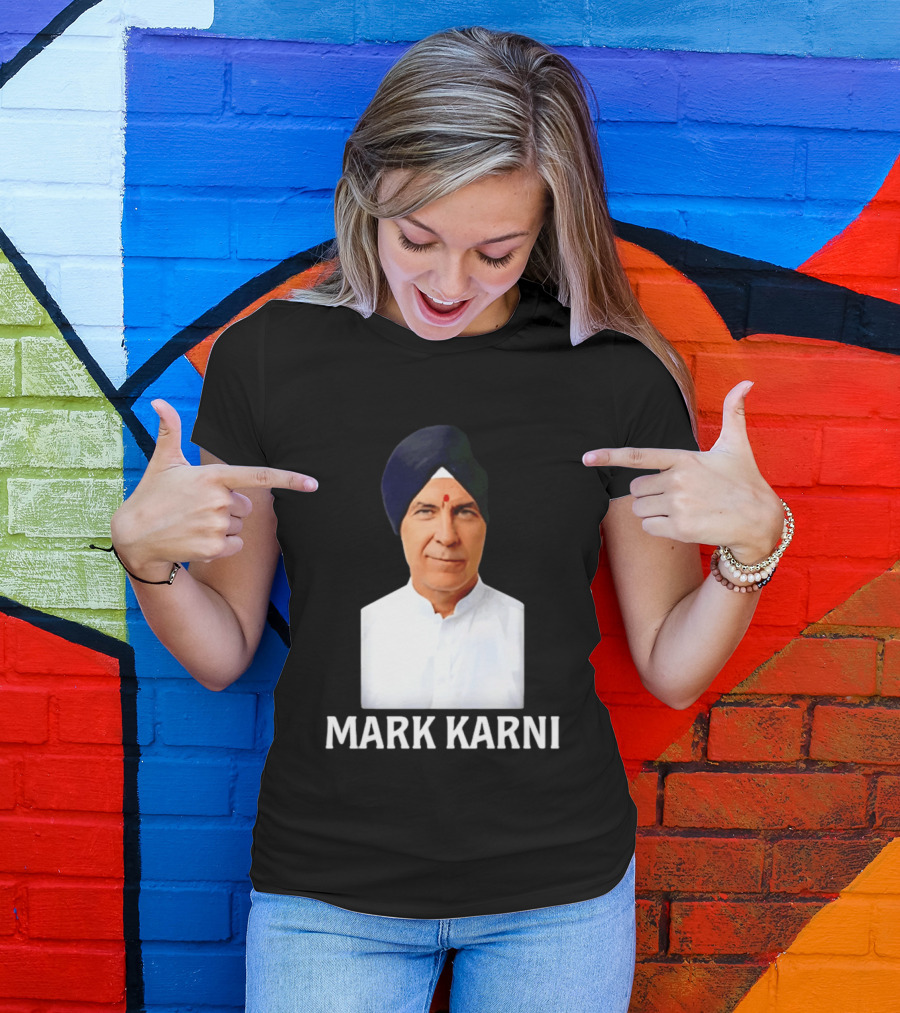 Mark Carney Turban Portrait Mark Karni T-Shirt