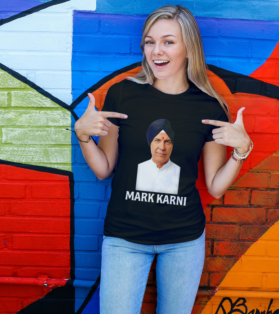 Mark Carney Turban Portrait Mark Karni T-Shirt