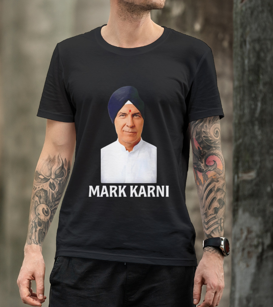 Mark Carney Turban Portrait Mark Karni T-Shirt