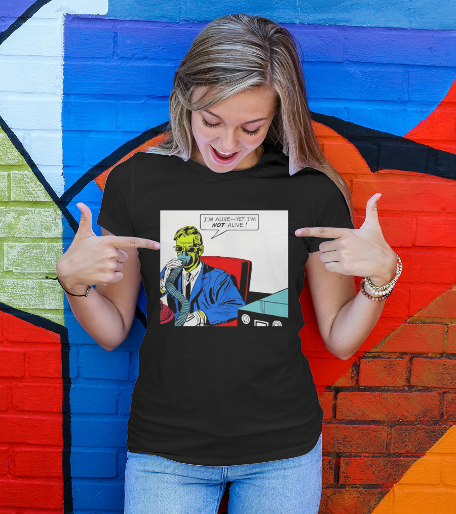 I'm Alive Yet I'm Not Alive Comic Pop Art Retro Bubble T-Shirt