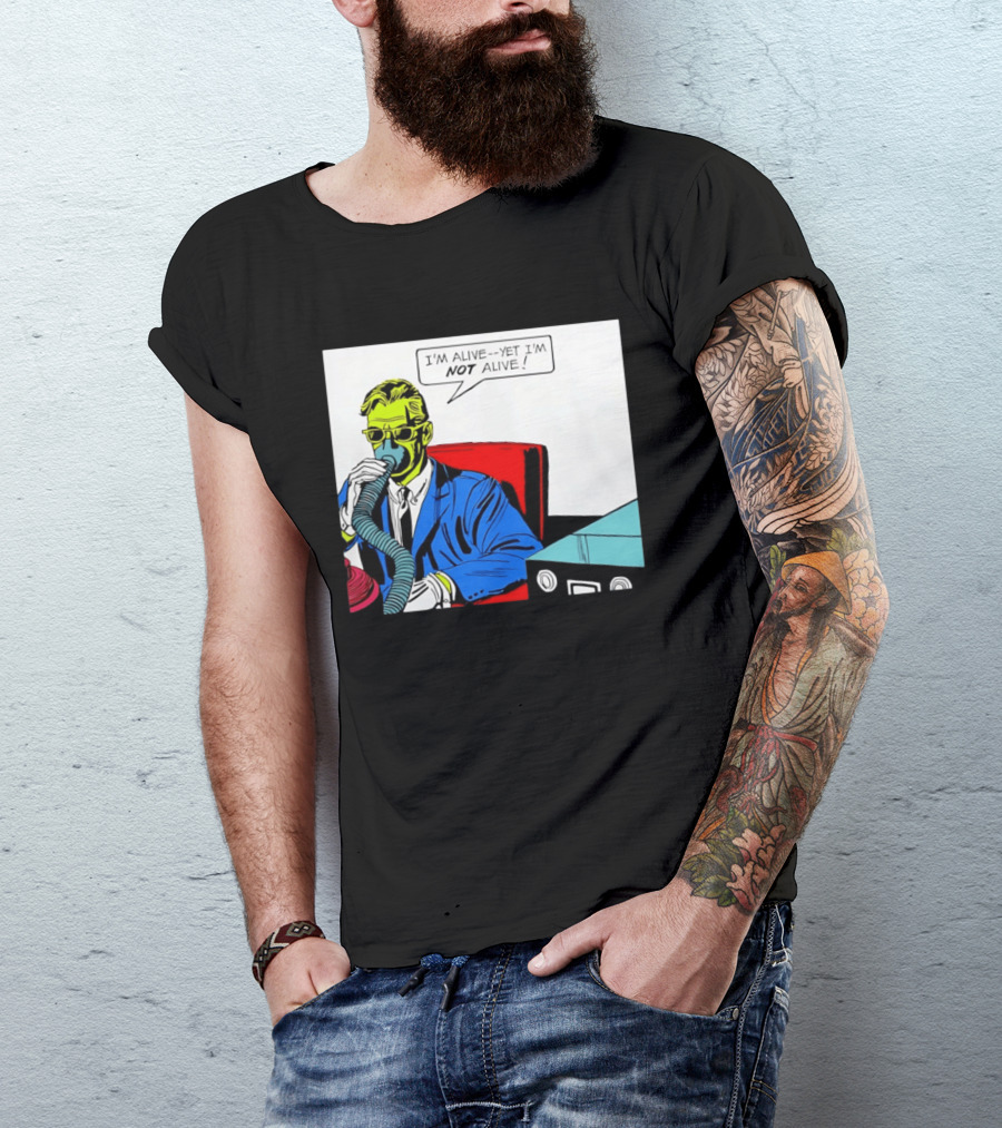 I'm Alive Yet I'm Not Alive Comic Pop Art Retro Bubble T-Shirt