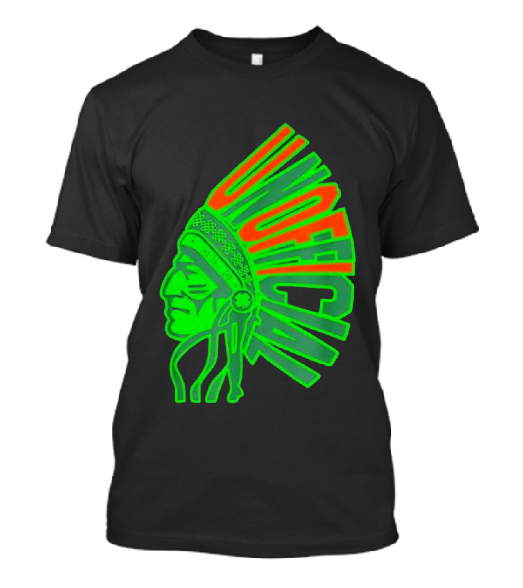 Illinois Fighting Illini Unofficial St. Patrick's Day Chief Illiniwek T-Shirt