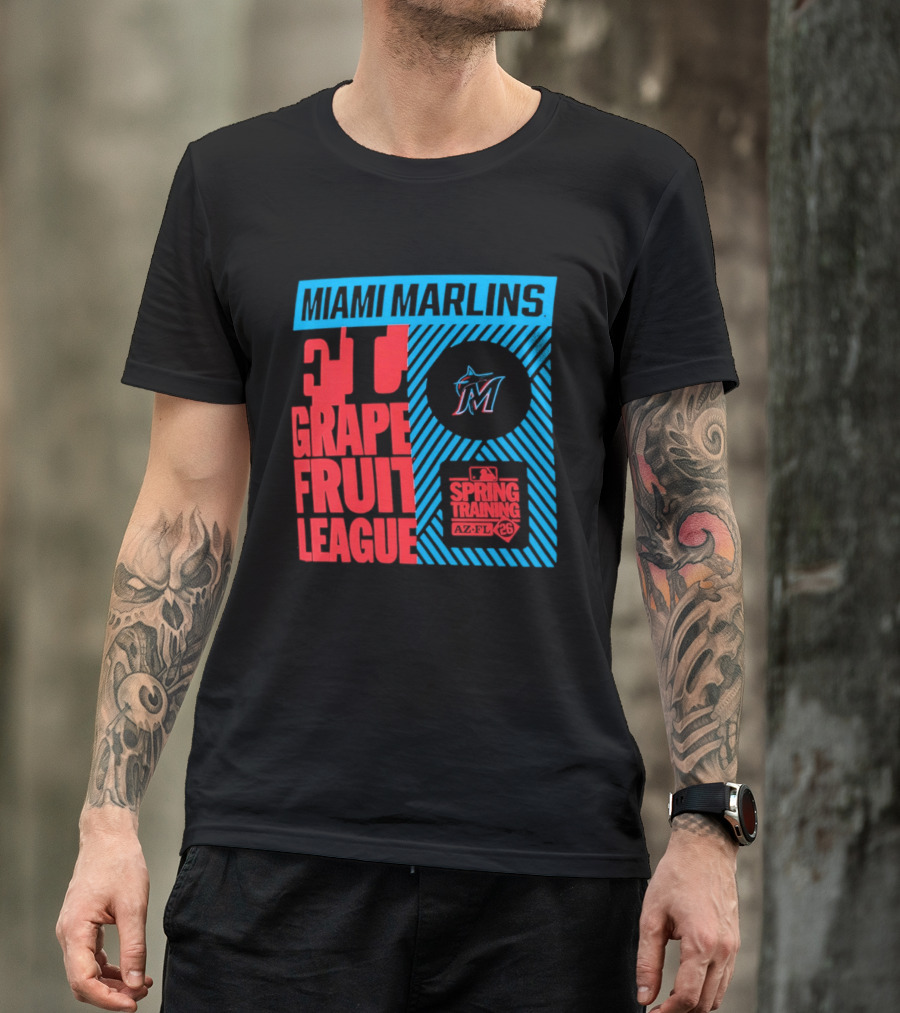 Miami Marlins 2026 Spring Training Grapefruit League 34 T-Shirt