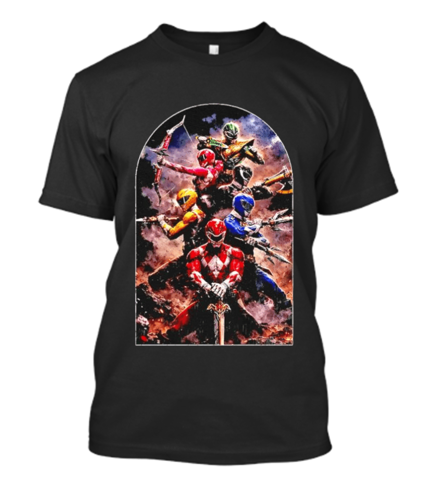 Mighty Morphin Power Rangers Super Hero Team United T-Shirt