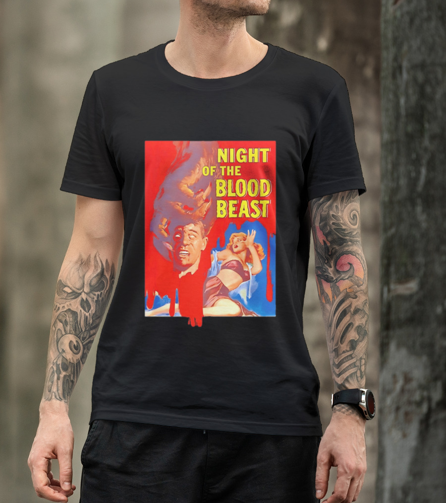 Night Of The Blood Beast Vintage Horror Movie T-Shirt