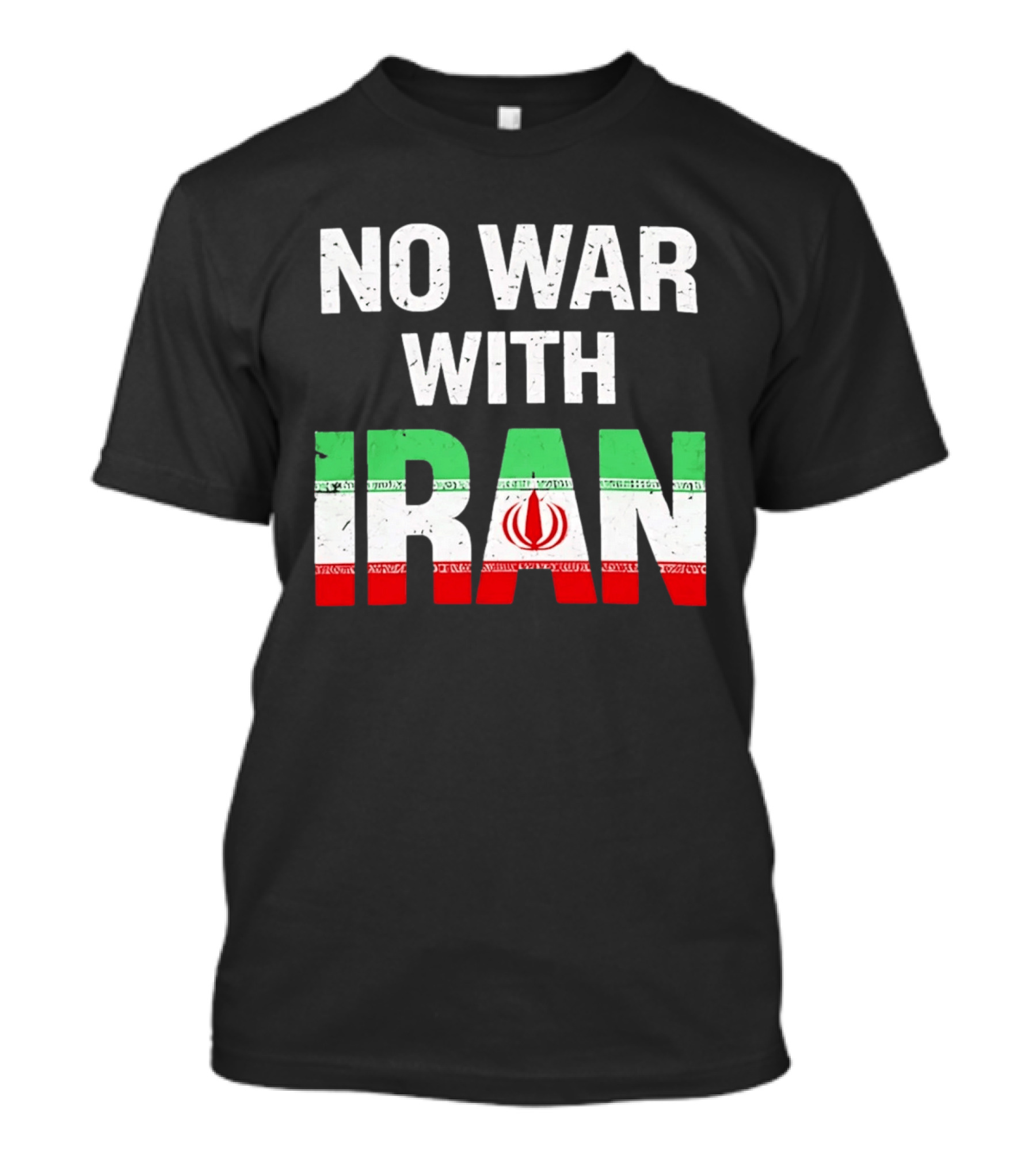No War With Iran Peace Protest Iran Flag T-Shirt