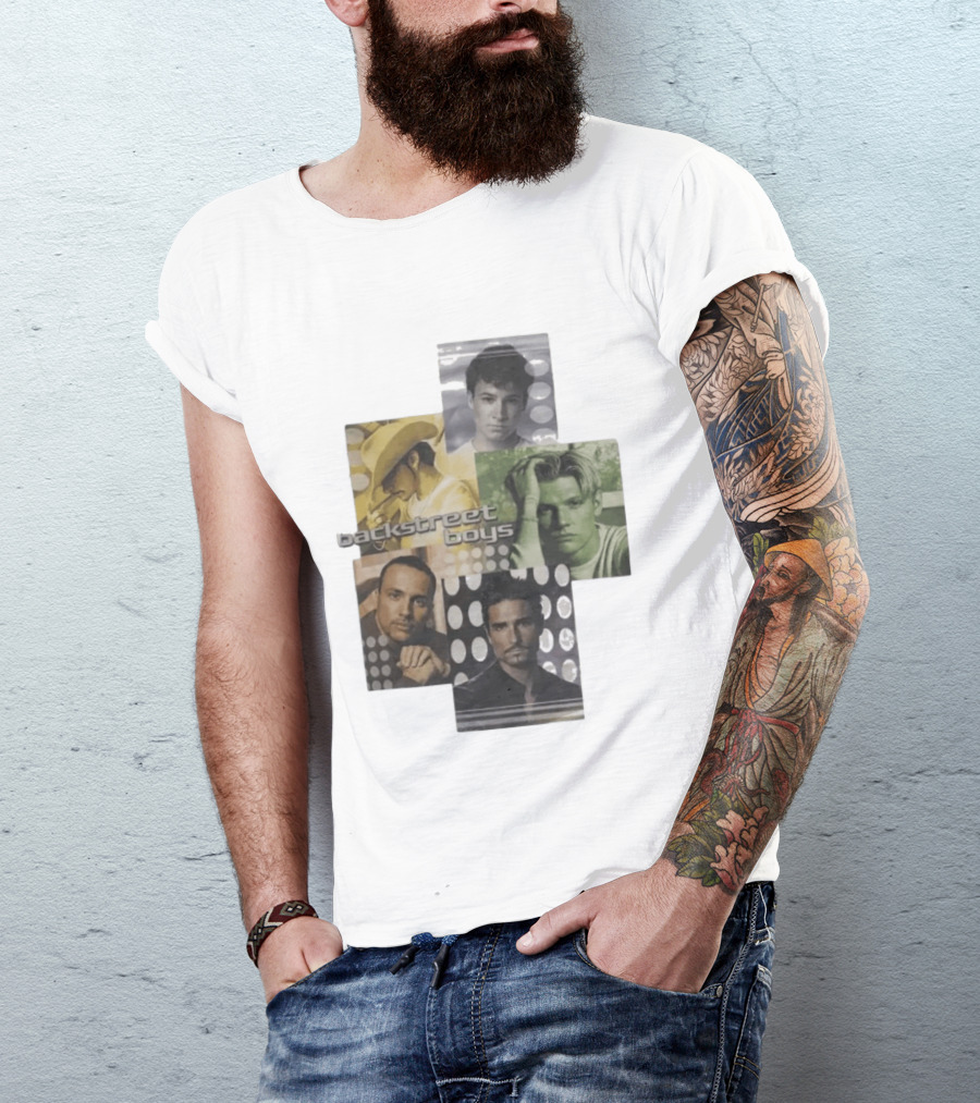 Backstreet Boys Vintage 2000s Collage Retro Aesthetic T-Shirt