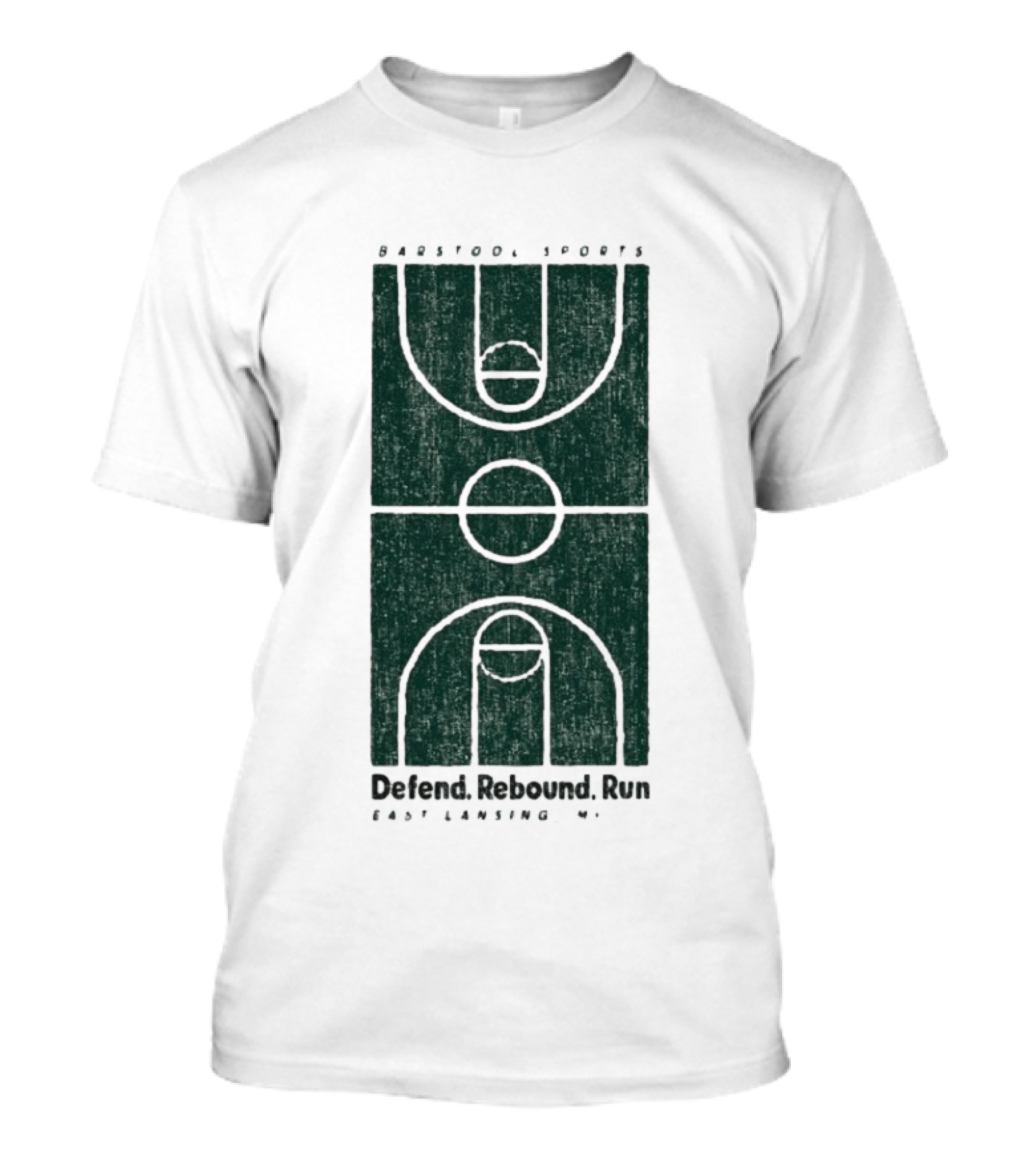 Barstool Sports Defend Rebound Run East Lansing Court T-Shirt