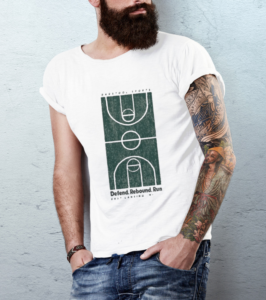 Barstool Sports Defend Rebound Run East Lansing Court T-Shirt