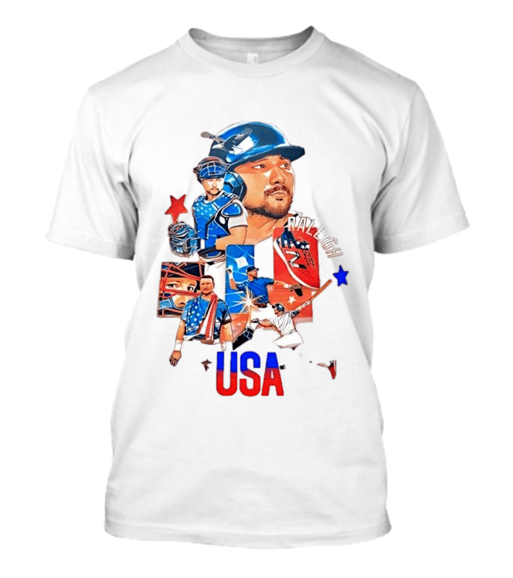 Cal Raleigh USA Baseball Tokyo Collage T-Shirt