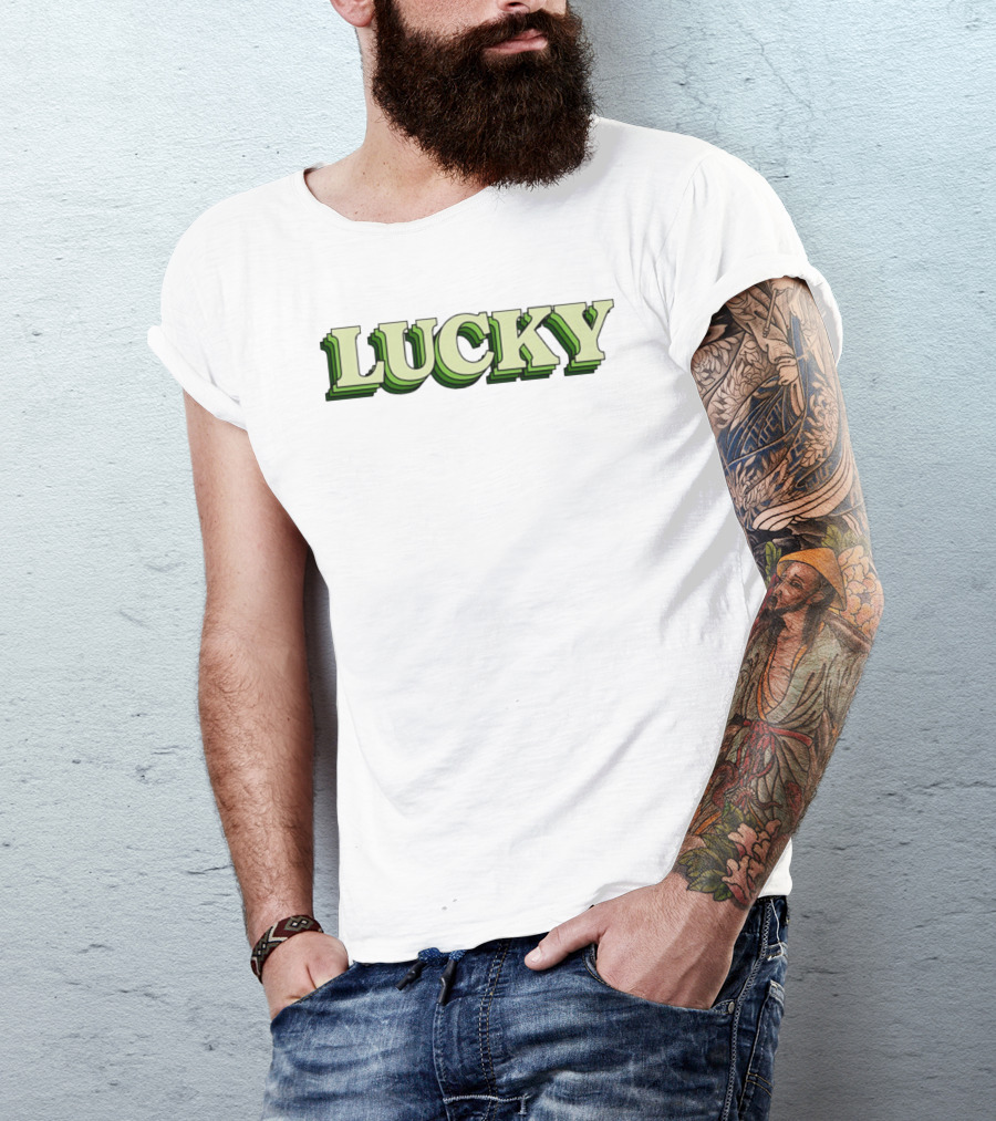 Lucky St Patrick's Day Green Gradient 3D T-Shirt