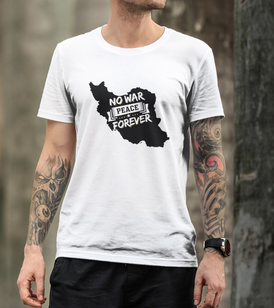 No War Peace Forever Map T-Shirt