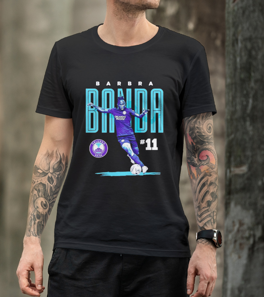 Barbra Banda Orlando Pride #11 Bitmap Player Soccer T-Shirt