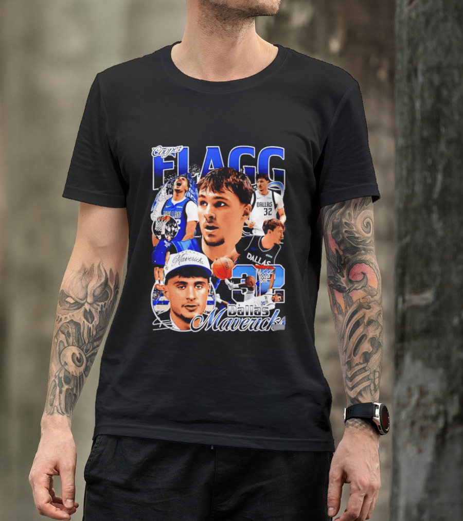 Cooper Flagg Dallas Mavericks 32 Basketball Star T-Shirt